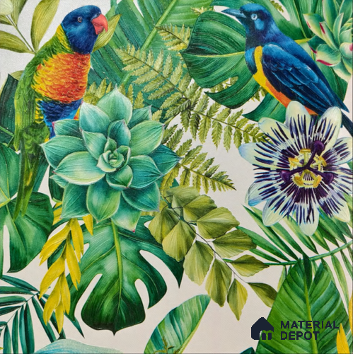 WP-1400 | 9.5 Meter x 21 Inches Florals Look Wallpaper - 54 Sq. Ft.  | Minimum 15% wastage during installation