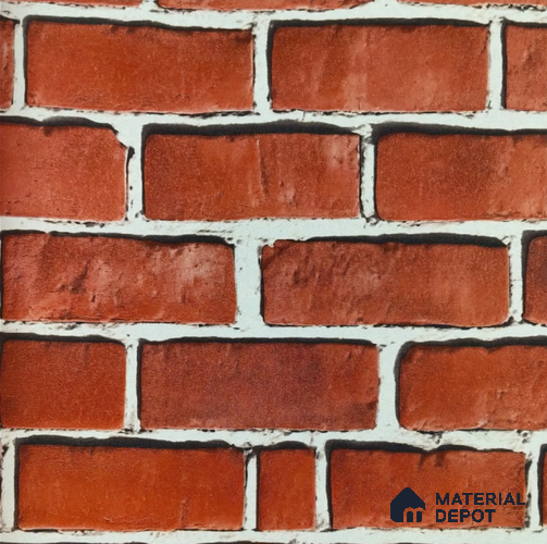 WP-1444 | 9.5 Meter x 21 Inches Brick Look Wallpaper - 54 Sq. Ft.  | Minimum 15% wastage during installation