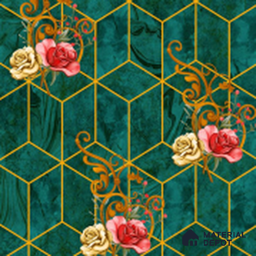 WT0101 | 10 Meter x 21 Inch PVC Geometric Look Wallpaper - 57 Sq. Ft. | Minimum 15% wastage during installation