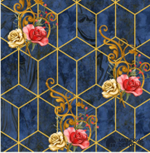 WT0103 | 10 Meter x 21 Inch PVC Geometric Look Wallpaper - 57 Sq. Ft. | Minimum 15% wastage during installation