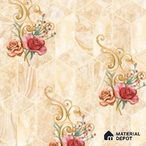 WT0105 | 10 Meter x 21 Inch PVC Geometric Look Wallpaper - 57 Sq. Ft. | Minimum 15% wastage during installation