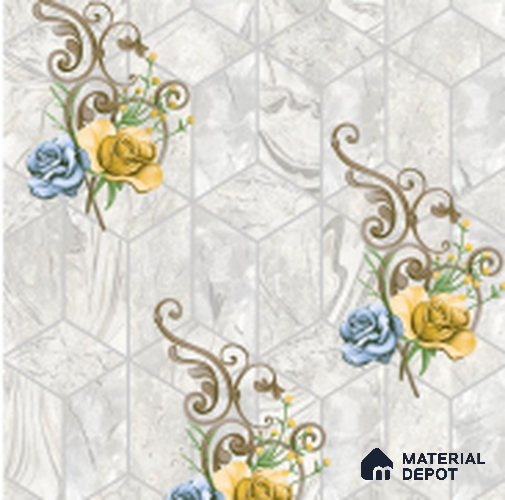 WT0106 | 10 Meter x 21 Inch PVC Geometric Look Wallpaper - 57 Sq. Ft. | Minimum 15% wastage during installation