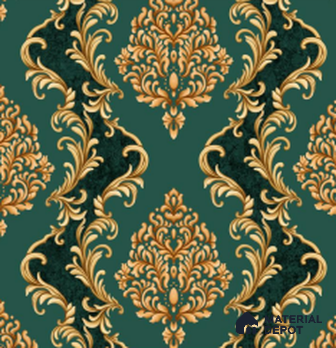 WT0805 | 10 Meter x 21 Inch PVC Damask Look Wallpaper - 57 Sq. Ft. | Minimum 15% wastage during installation
