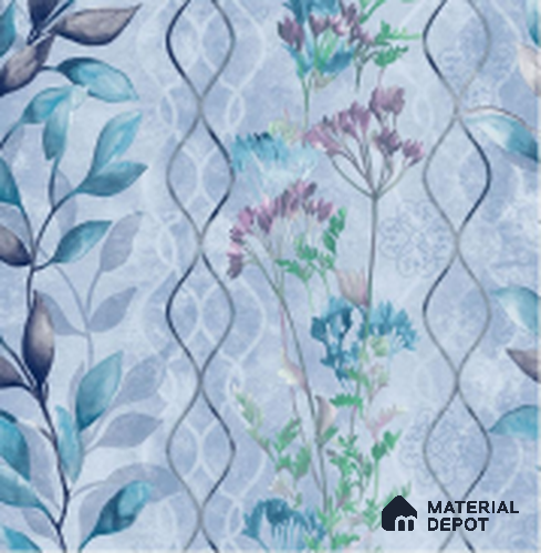 WT1003 | 10 Meter x 21 Inch PVC Florals Look Wallpaper - 57 Sq. Ft. | Minimum 15% wastage during installation
