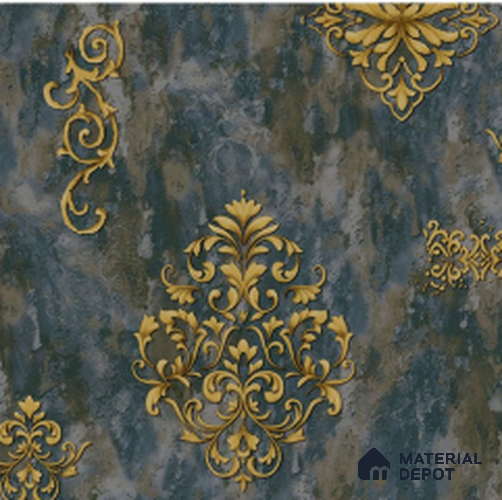 WT1405 | 10 Meter x 21 Inch PVC Damask Look Wallpaper - 57 Sq. Ft. | Minimum 15% wastage during installation
