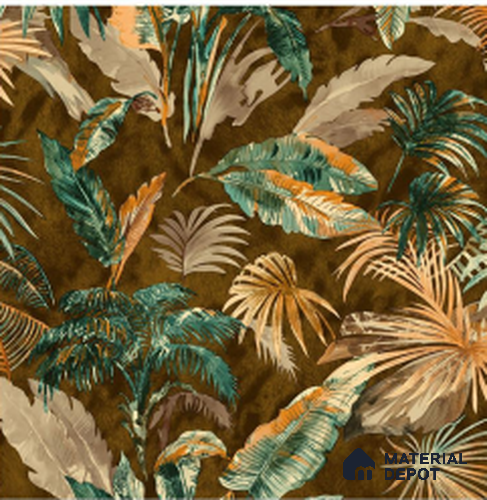WT1604 | 10 Meter x 21 Inch PVC Tropical Look Wallpaper - 57 Sq. Ft. | Minimum 15% wastage during installation