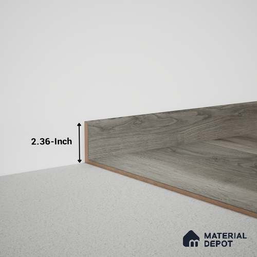 MDF Skirting Impulse PM 00460 E | 8 ft x 60 mm x 12 mm | Compatible for Laminate Wood Floor LF 00303 G
