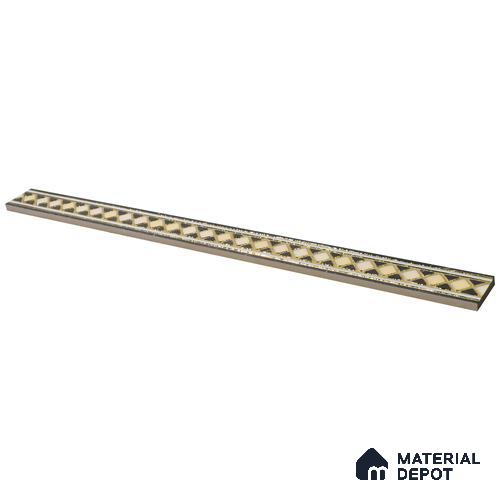 Ceramic Tile Border Designer Gracia Imported Golden Relfex PM 00424 | 45x600 mm | Adhesive Type Installation | Suitable for Decorative Highlighter Border