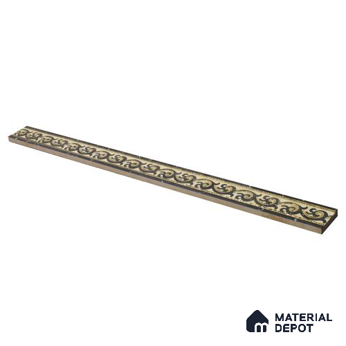 Ceramic Tile Border Designer Gracia Imported Golden Serpent PM 00423 | 45x600 mm | Adhesive Type Installation | Suitable for Decorative Highlighter Border