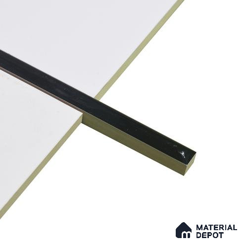 Ceramic Round Black Imported Tile Border Glossy Finish Gracia PM 00339 | 10x600 mm | Adhesive Type Installation | Suitable for Decorative Highlighter Border