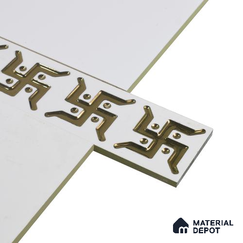 Ceramic Tile Border Matte Finish Swastik 2 Gracia PM 00331 F | 65x300 mm | Adhesive Type Installation | Suitable for Decorative Highlighter Border