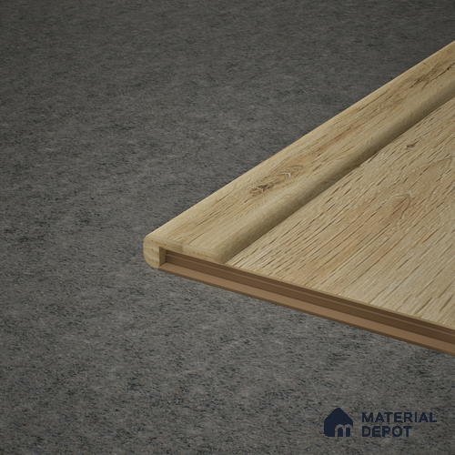 MDF L Profile Impulse PM 00462 D | 8 ft x 1 inch x 2 inch | Compatible for Laminate Wood Floor LF 00304