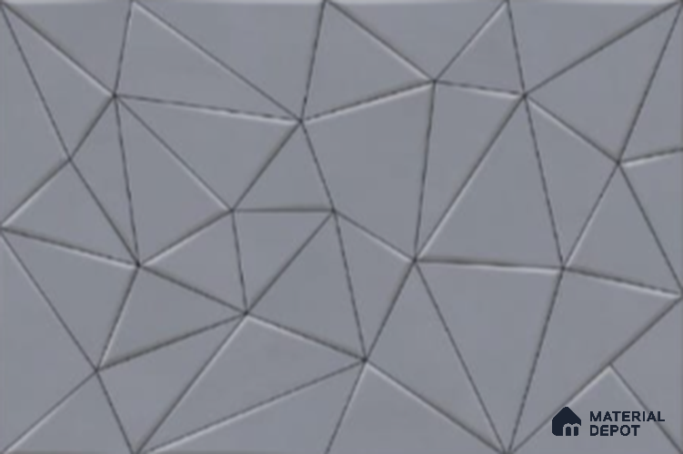 3D Floor Tile TL 00630 D Grey 12 x 12 inch Matte Finish Digital Ceramic Anti Skid Floor Tile - 6 mm