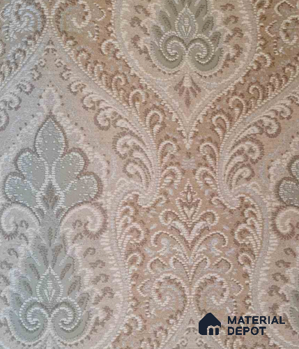 10133-3 | 17 ft x 3.7 ft (44.4 Inches) Damask Look Wallpaper - 62.9 Sq. Ft. | Minimum 15% wastage during installation