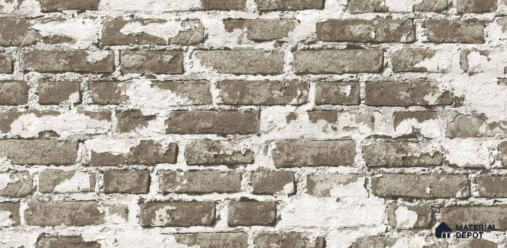 10221-3 | 5.18 Meter x 42 Inch PVC Brick Look Wallpaper - 59.5 Sq. Ft. | Minimum 15% wastage during installation