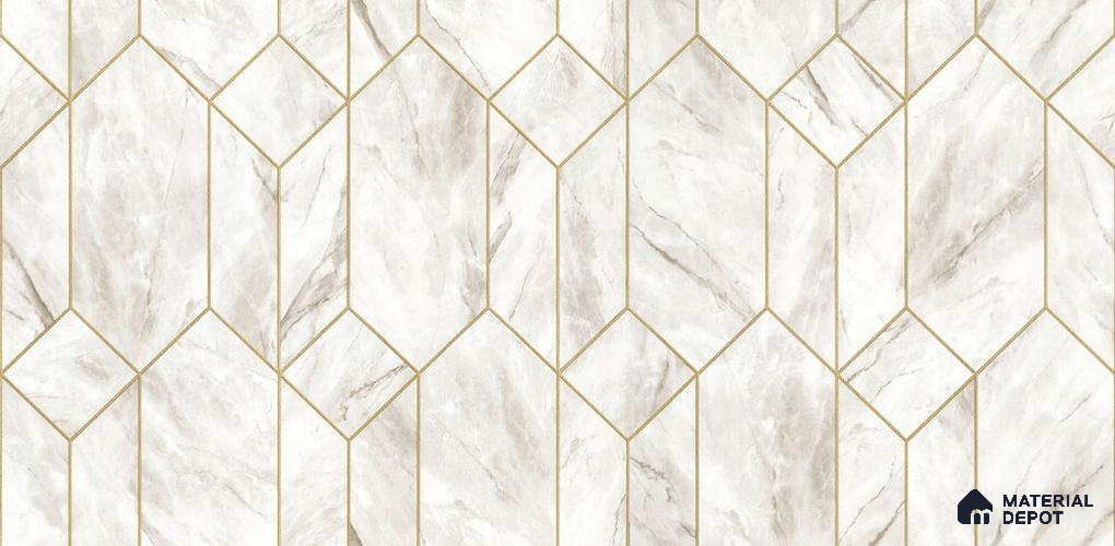 10234-1 | 5.18 Meter x 42 Inch PVC Geometric Look Wallpaper - 59.5 Sq. Ft. | Minimum 15% wastage during installation