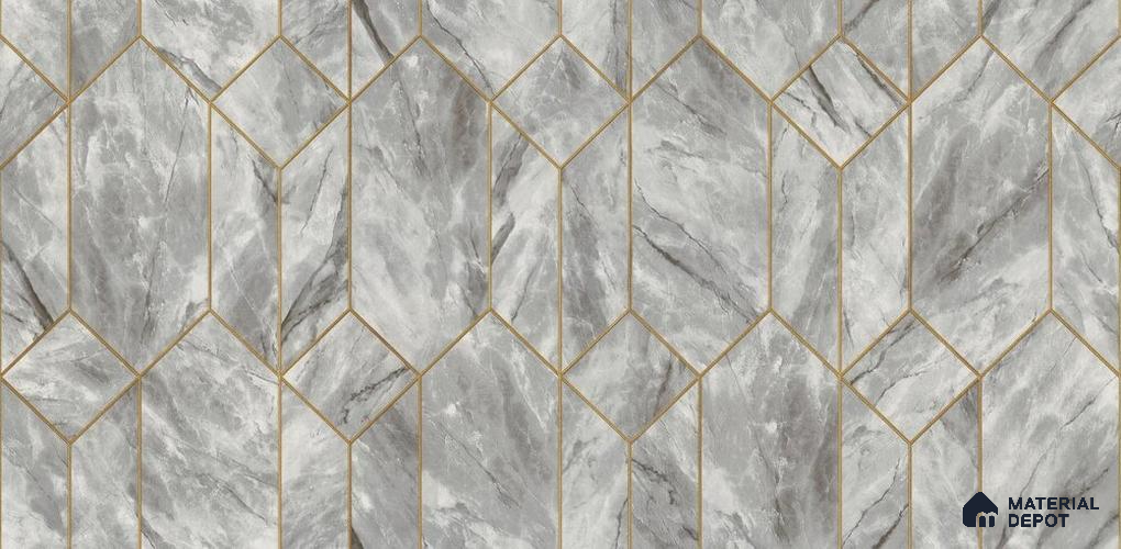 10234-4 | 5.18 Meter x 42 Inch PVC Geometric Look Wallpaper - 59.5 Sq. Ft. | Minimum 15% wastage during installation
