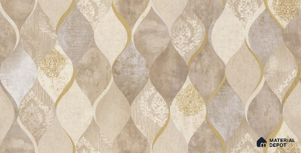 10253-3 | 5.18 Meter x 42 Inch PVC Patterned Look Wallpaper - 59.5 Sq. Ft. | Minimum 15% wastage during installation