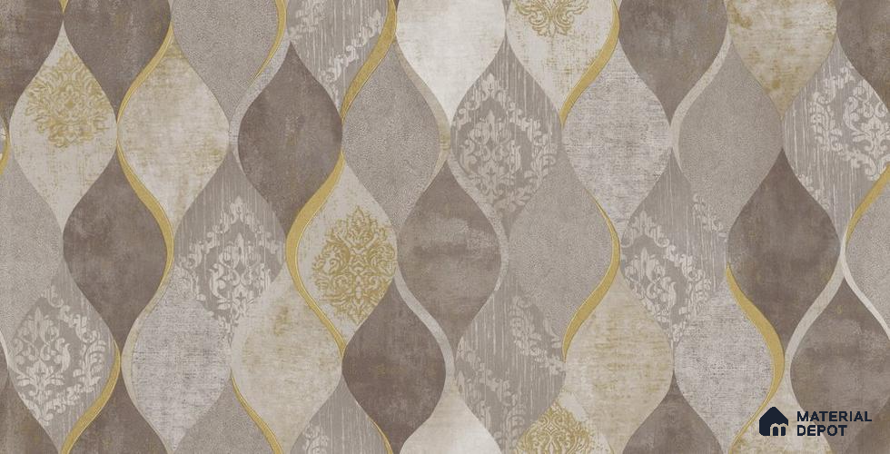 10253-4 | 5.18 Meter x 42 Inch PVC Patterned Look Wallpaper - 59.5 Sq. Ft. | Minimum 15% wastage during installation