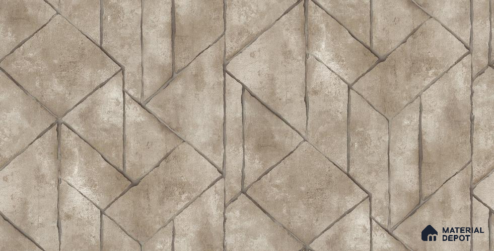 10256-3 | 5.18 Meter x 42 Inch PVC Geometric Look Wallpaper - 59.5 Sq. Ft. | Minimum 15% wastage during installation