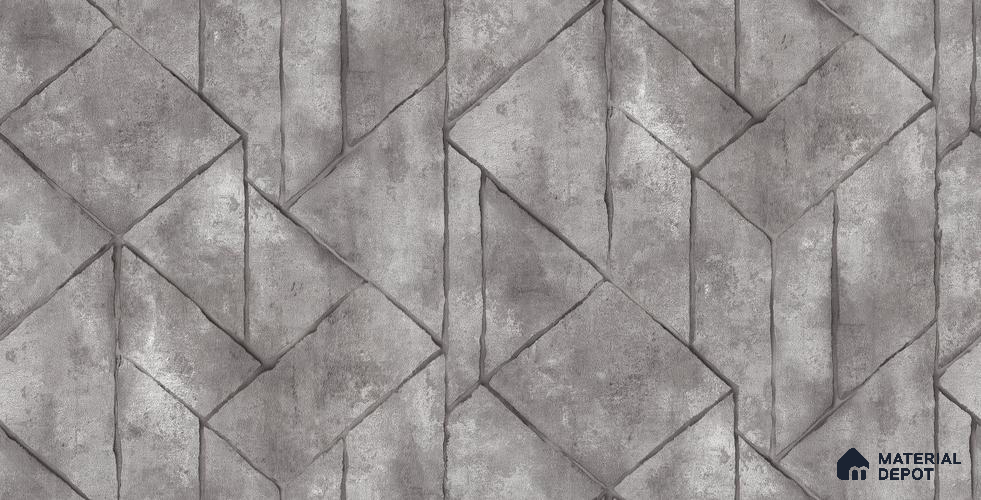 10256-4 | 5.18 Meter x 42 Inch PVC Geometric Look Wallpaper - 59.5 Sq. Ft. | Minimum 15% wastage during installation