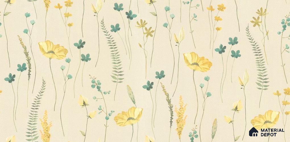 10263-2 | 17ft x 3.5 ft (42 Inches) Florals Look Wallpaper - 59 Sq. Ft. | Minimum 15% wastage during installation