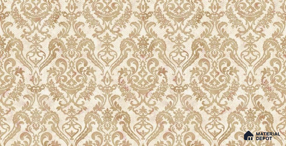 10265-2 | 17ft x 3.5 ft (42 Inches) Damask Look Wallpaper - 59 Sq. Ft. | Minimum 15% wastage during installation