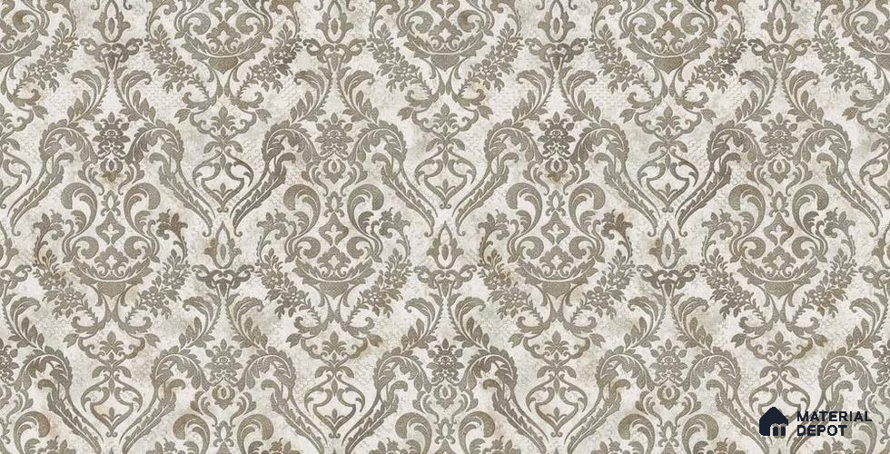 10265-3 | 17ft x 3.5 ft (42 Inches) Damask Look Wallpaper - 59 Sq. Ft. | Minimum 15% wastage during installation