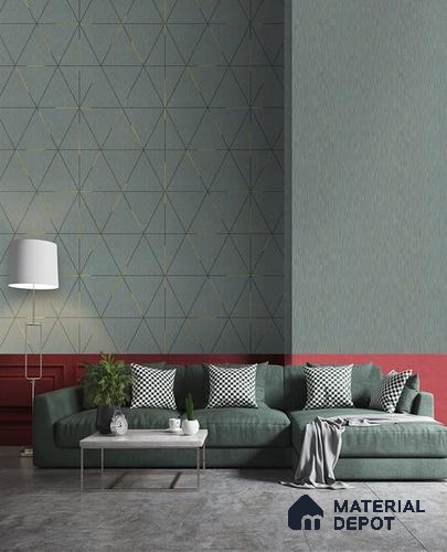 10270-4 | 17ft x 3.5 ft (42 Inches) Geometric Look Wallpaper - 59 Sq. Ft. | Minimum 15% wastage during installation
