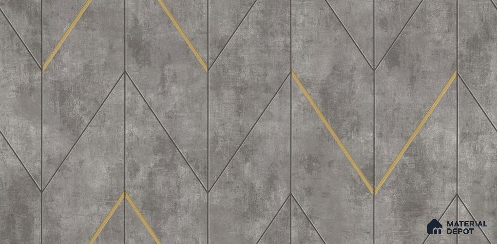 10302-3 | 17ft x 3.5 ft (42 Inches) Geometric Look Wallpaper - 59 Sq. Ft. | Minimum 15% wastage during installation