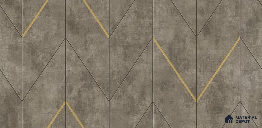 10302-4 | 17ft x 3.5 ft (42 Inches) Geometric Look Wallpaper - 59 Sq. Ft. | Minimum 15% wastage during installation