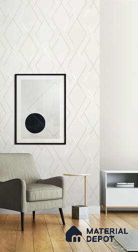 10314-1 | 17ft x 3.5 ft (42 Inches) Geometric Look Wallpaper - 59 Sq. Ft. | Minimum 15% wastage during installation
