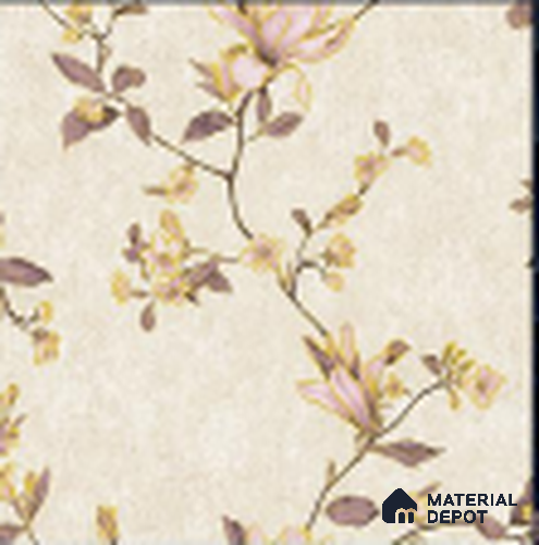 KA 7008 | 10 Meter x 20.86 Inches Florals Look PVC Wallpaper - 56.94 Sq. Ft | Minimum 15% wastage during installation