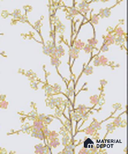 KA 7018 | 10 Meter x 20.86 Inches Florals Look PVC Wallpaper - 56.94 Sq. Ft | Minimum 15% wastage during installation