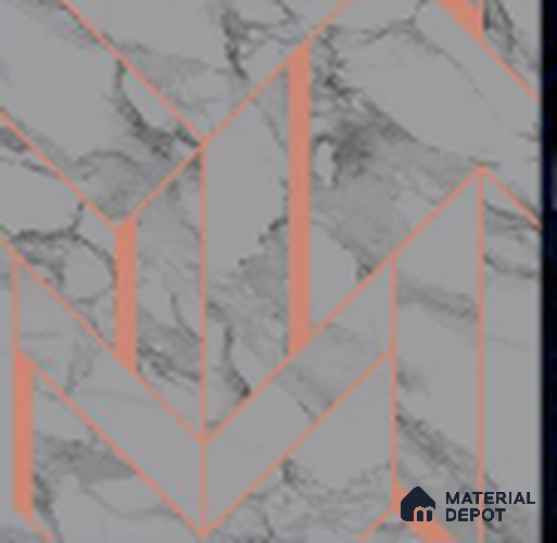 KA 7028 | 10 Meter x 20.86 Inches Geometric Look PVC Wallpaper - 56.94 Sq. Ft | Minimum 15% wastage during installation
