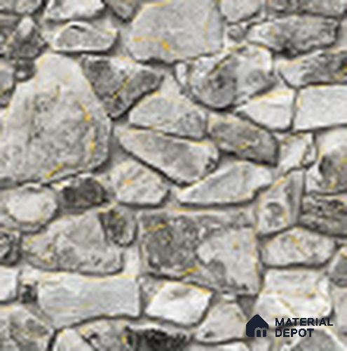 KA 7061 | 10 Meter x 20.86 Inches Stone Look PVC Wallpaper - 56.94 Sq. Ft | Minimum 15% wastage during installation