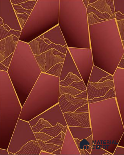 RG7005 | 10 Meter x 20.86 Inches Abstract Look PVC Wallpaper - 56.94 Sq. Ft | Minimum 15% wastage during installation