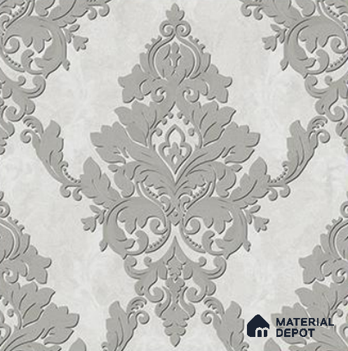 RG7016 | 10 Meter x 20.86 Inches Damask Look PVC Wallpaper - 56.94 Sq. Ft | Minimum 15% wastage during installation
