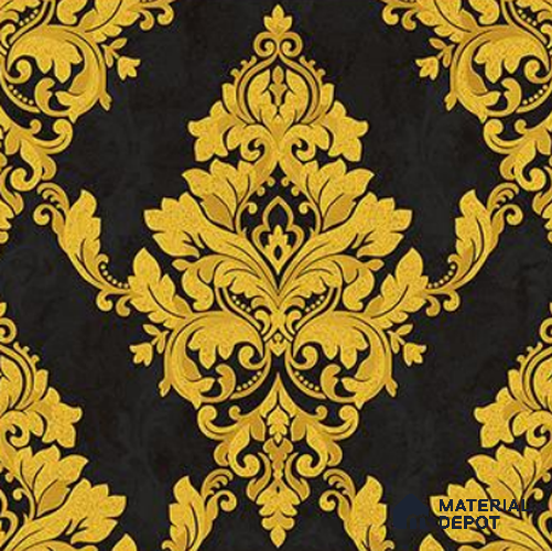 RG7018 | 10 Meter x 20.86 Inches Damask Look PVC Wallpaper - 56.94 Sq. Ft | Minimum 15% wastage during installation