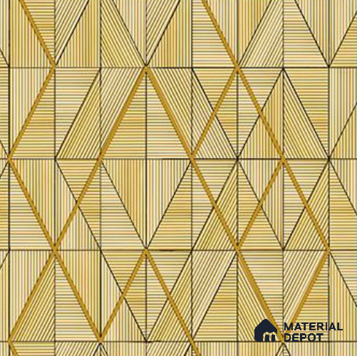 RG7022 | 10 Meter x 20.86 Inches Geometric Look PVC Wallpaper - 56.94 Sq. Ft | Minimum 15% wastage during installation