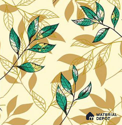 RG7028 | 10 Meter x 20.86 Inches Florals Look PVC Wallpaper - 56.94 Sq. Ft | Minimum 15% wastage during installation