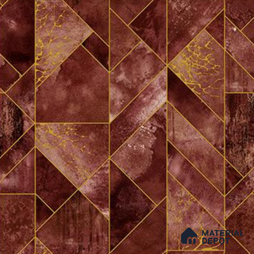 RG7040 | 10 Meter x 20.86 Inches Geometric Look PVC Wallpaper - 56.94 Sq. Ft | Minimum 15% wastage during installation