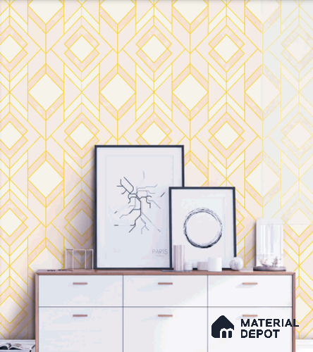Rahira Series RH 8057 10 Meter x 21 Inches Geometric look Wallpaper - 57.05 Sq. Ft.