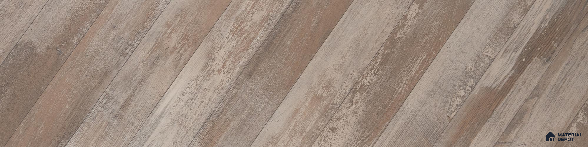 HDF Fish Bone Laminate Wood Floor AC5 Class 33 Grade Chevron Oak Rustic LF 00302 E 48 x 12 inch (1220x300 mm) - 8 mm | Natural Wood Grain Surface | V Groove | Unilin Click Locking System Unilin Click Locking System with Moisture Resistant Yellow Backing | European Designs | 12-15 Years Warranty