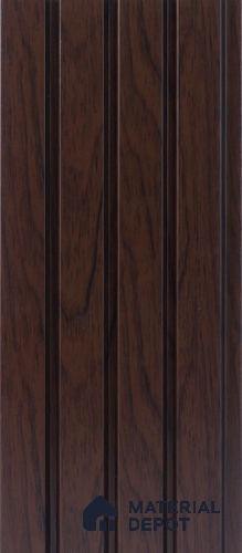 Brown Wooden Louver 4503 8 ft x 4.9 inch Charcoal Panel - 11 mm | Suitable for Feature Wall, TV Unit & Living Room | Width is Subjected to 5% Variation