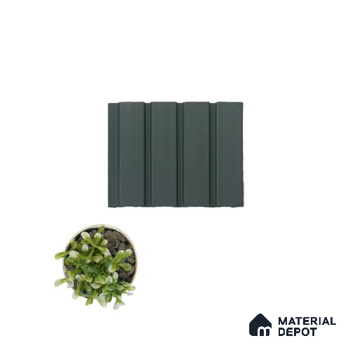 Grey Plain Colour Louver 4505 8 ft x 4.9 inch Charcoal Panel - 11 mm | Suitable for Feature Wall, TV Unit & Living Room | Width is Subjected to 5% Variation