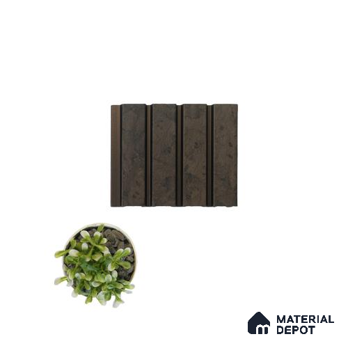 Brown Rustic Louver 4508 8 ft x 4.9 inch Charcoal Panel - 11 mm | Suitable for Feature Wall, TV Unit & Living Room | Width is Subjected to 5% Variation