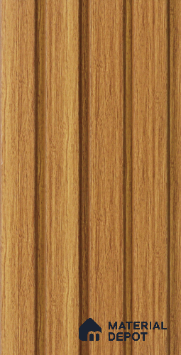 Brown Wooden Louver 4509 8 ft x 4.9 inch Charcoal Panel - 11 mm | Suitable for Feature Wall, TV Unit & Living Room | Width is Subjected to 5% Variation