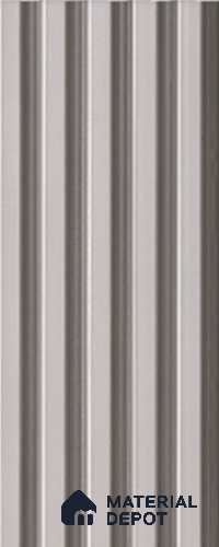 Cream Plain Colour Louver  4512 8 ft x 4.8 inch Charcoal Panel - 12 mm | Suitable for Feature Wall, TV Unit & Living Room | Width is Subjected to 5% Variation