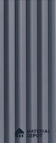 Grey Plain Colour Louver  4516 8 ft x 4.8 inch Charcoal Panel - 12 mm | Suitable for Feature Wall, TV Unit & Living Room | Width is Subjected to 5% Variation
